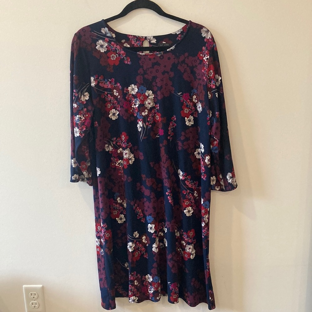 J. Jill Dress Wearever Collection Floral Womens large dress